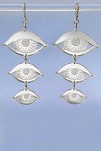 Load image into Gallery viewer, Large Eyes Earrings - Silver Mirror