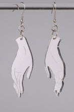 Load image into Gallery viewer, Large Hand Earrings - Silver