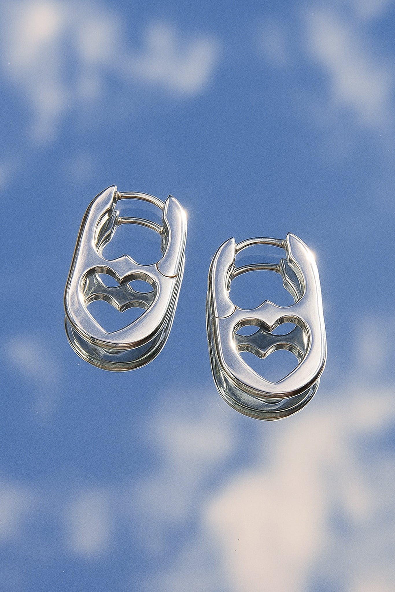 Heart Soda Tab Earrings