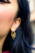 Load image into Gallery viewer, Gold Flame Earrings
