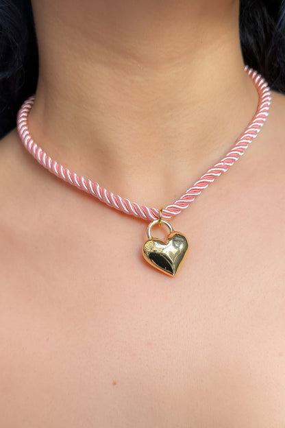 Heart Rope Necklace