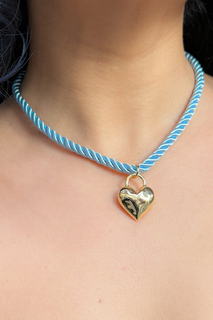 Heart Rope Necklace