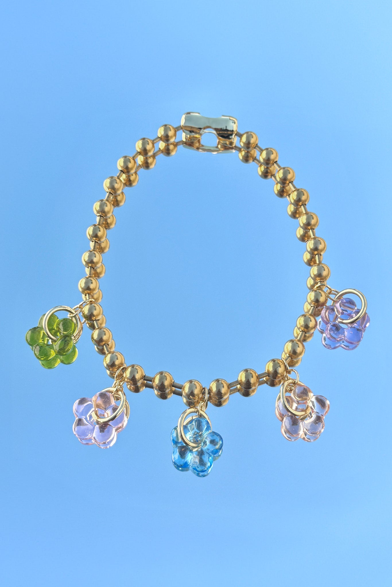 Golden Daisy Charm Necklace