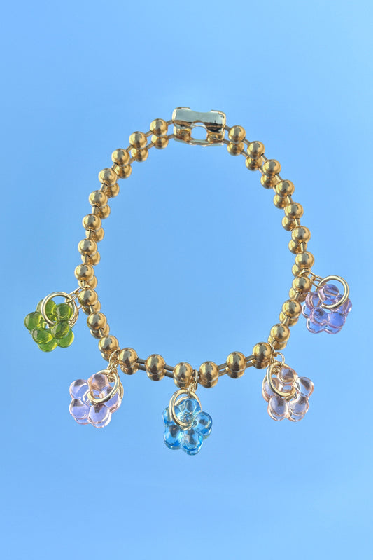 Golden Daisy Charm Necklace