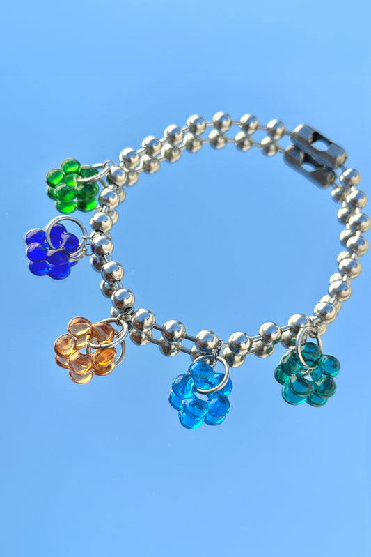 Silver Daisy Charm Necklace