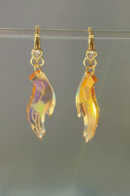 Golden Hands Earrings
