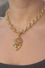 Load and play video in Gallery viewer, Lion Statement Necklace
