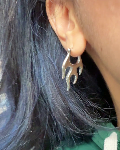 Golden Flame Earrings