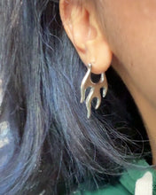 Load and play video in Gallery viewer, Golden Flame Earrings
