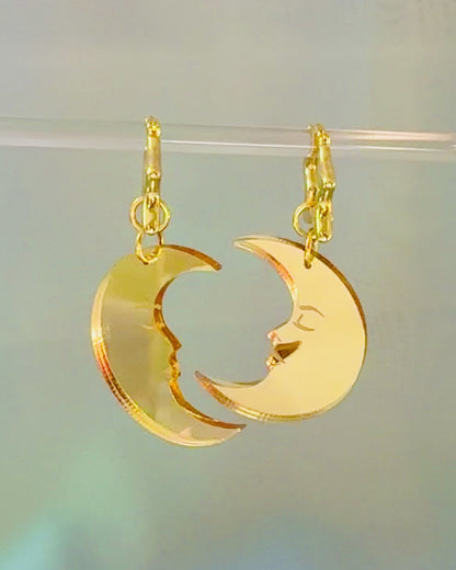 Golden Moon Earrings