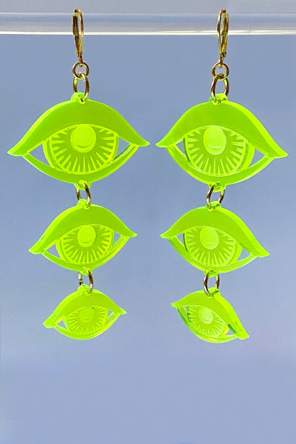 Neon Eyes Earrings