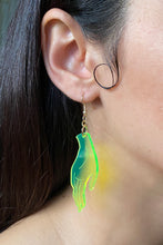 Load image into Gallery viewer, Large Hand Earrings - Neon Green
