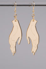 Load image into Gallery viewer, Large Hand Earrings - Champagne
