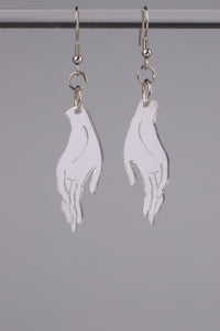 Small Hand Earrings - Silver