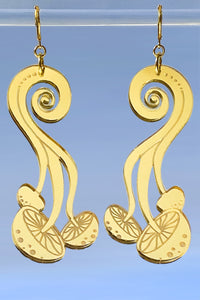 PsiiLo Earrings - Gold Mirror