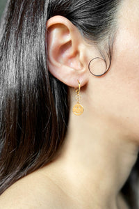 Smiley Huggie Earrings