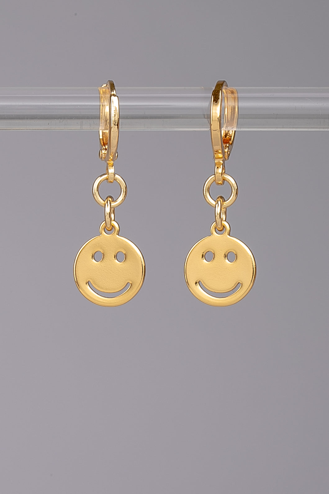 Smiley Huggie Earrings
