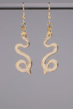 Load image into Gallery viewer, Small Serpentine Earrings - Champagne
