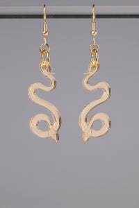 Small Serpentine Earrings - Champagne
