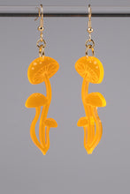 Load image into Gallery viewer, Small Shroom Earrings - Neon Orange
