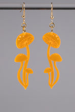 Load image into Gallery viewer, Small Shroom Earrings - Neon Orange
